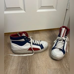 Gently warn Prada high top women sneakers 9